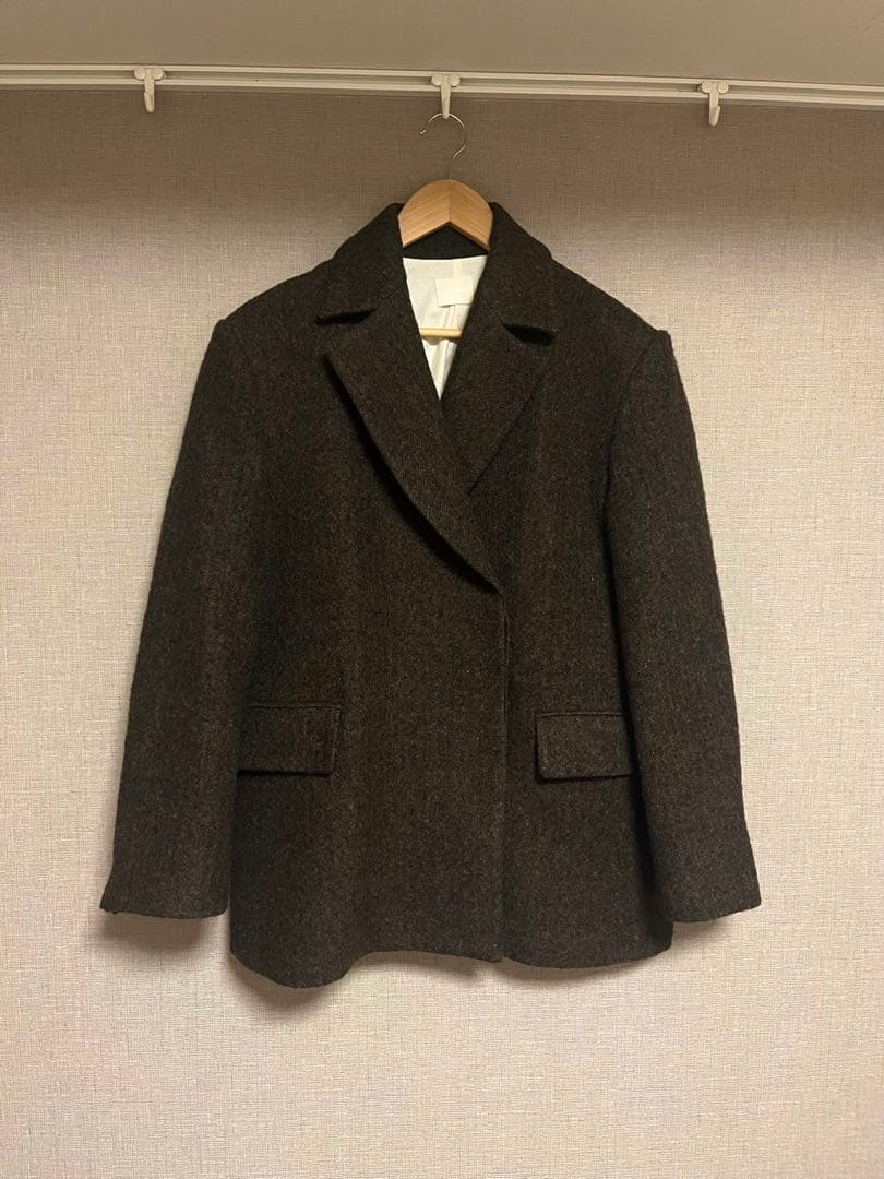 リエルリシェrielleriche Wool Jacket Coat:Brown