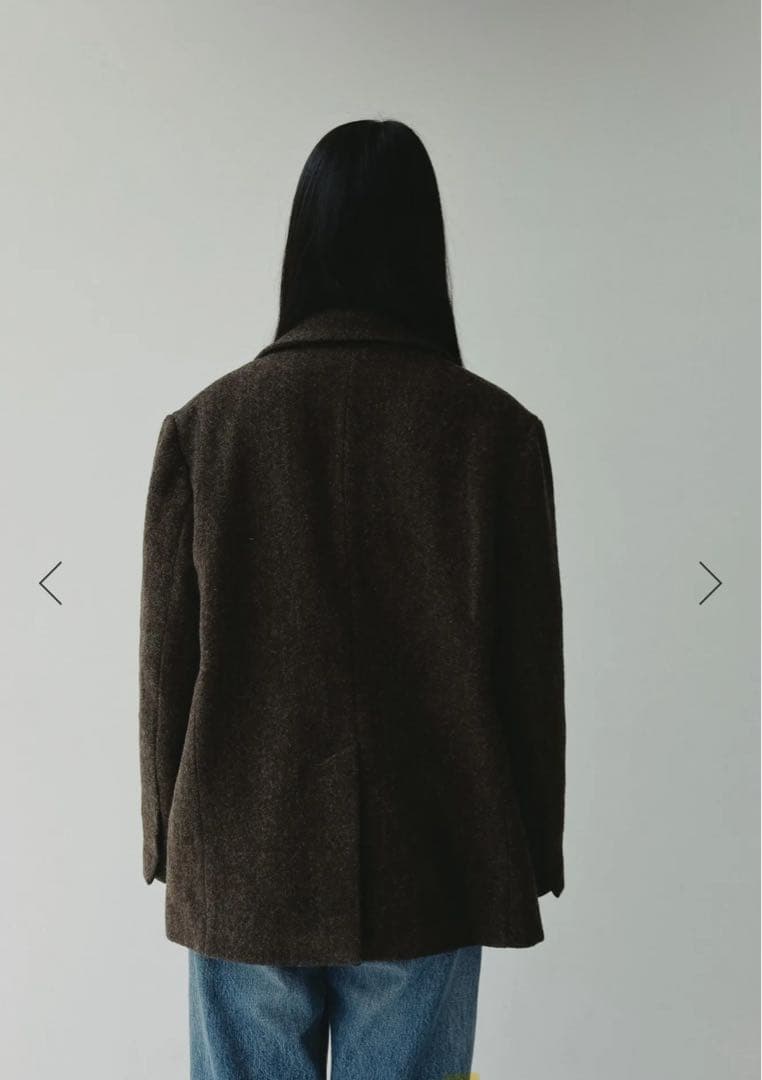 リエルリシェrielleriche Wool Jacket Coat:Brown