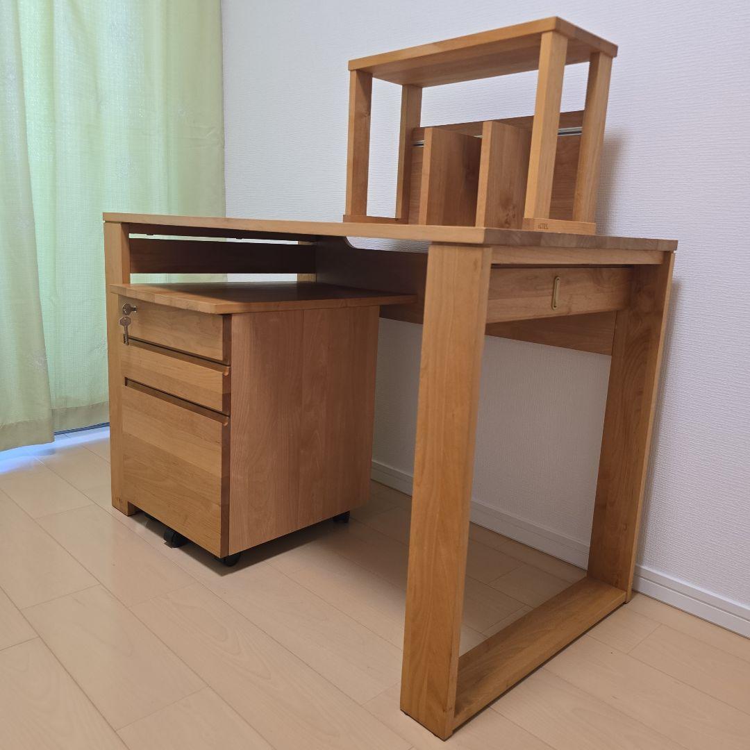 ACTUS　アクタス　PIZZI　学習机　デスクチェスト　ブックシェルフ　3点