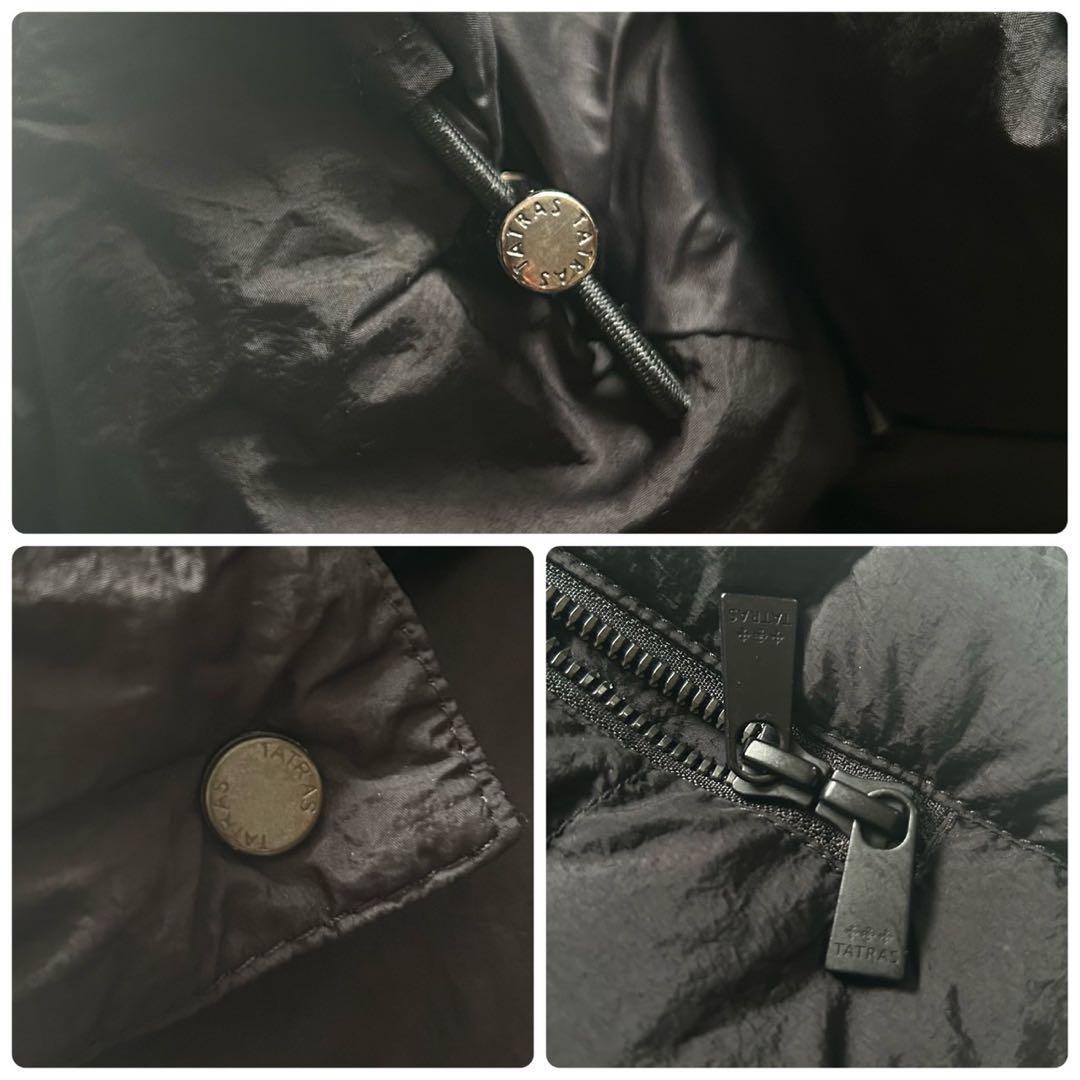 近年モデル タトラス クローネ ダウンベスト フード2way CURONE 黒