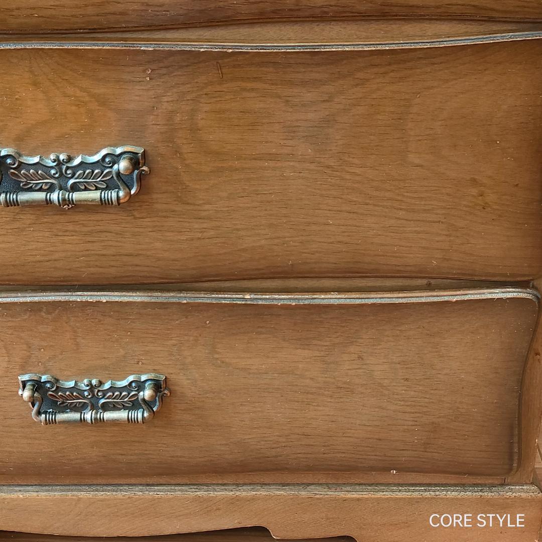 起立木工　サイドキャビネット　アンティーク　サクラ天然木　 5杯　S2