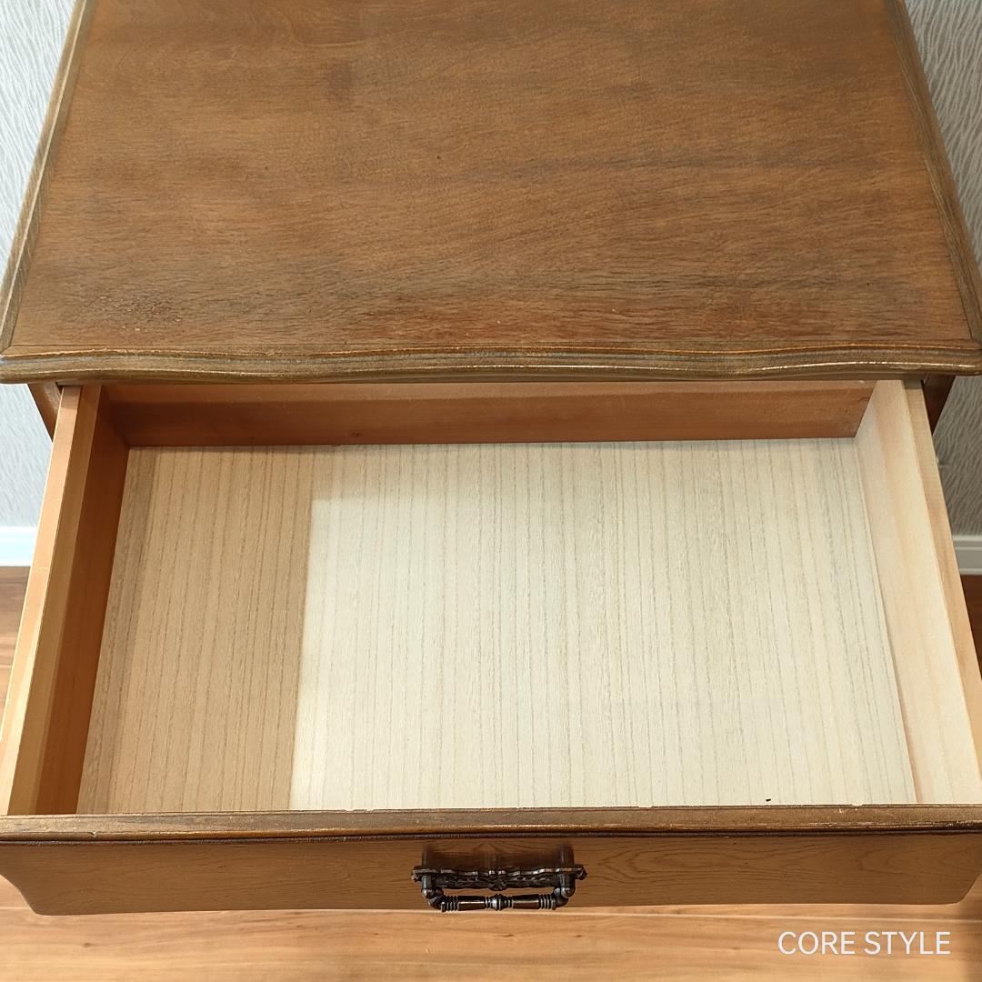 起立木工　サイドキャビネット　アンティーク　サクラ天然木　 5杯　S2