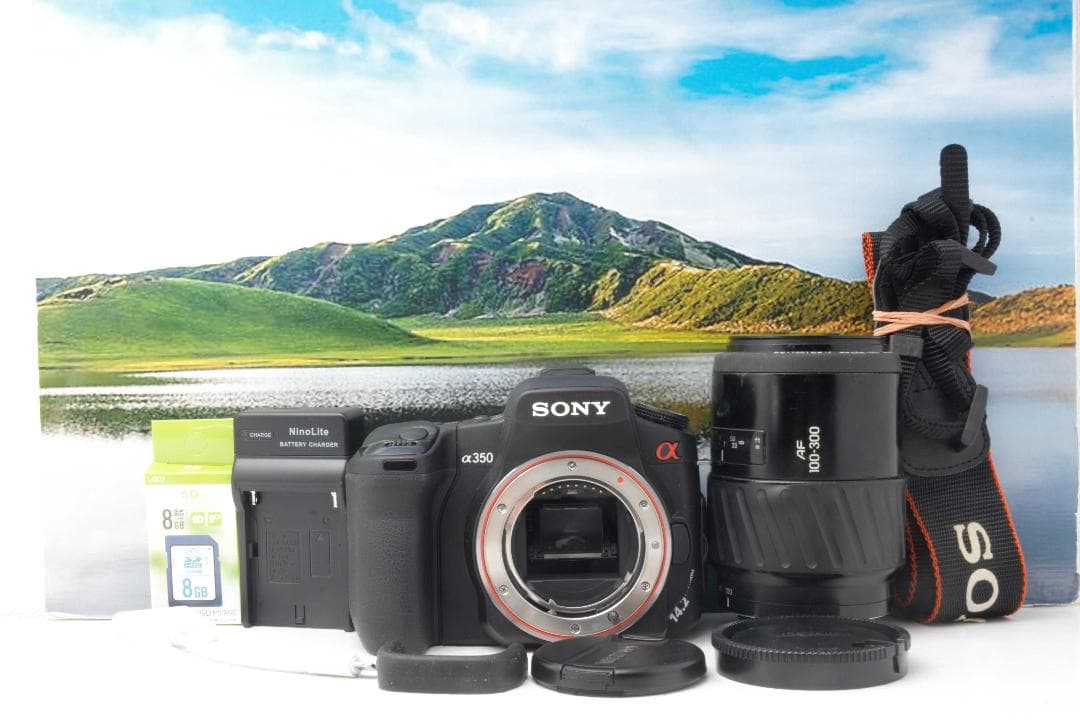 SONY α350 ライブビュー対応　簡単調整♪すぐ使える安心望遠レンズセット