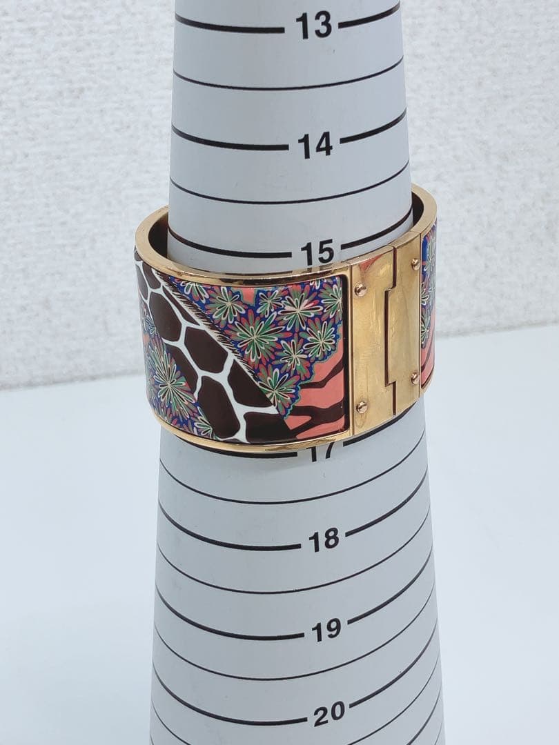 ★HERMES ワイドバングル キリン 三美神のヒンジ付きブレスレット