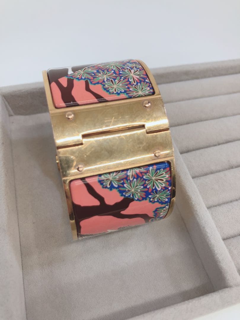 ★HERMES ワイドバングル キリン 三美神のヒンジ付きブレスレット