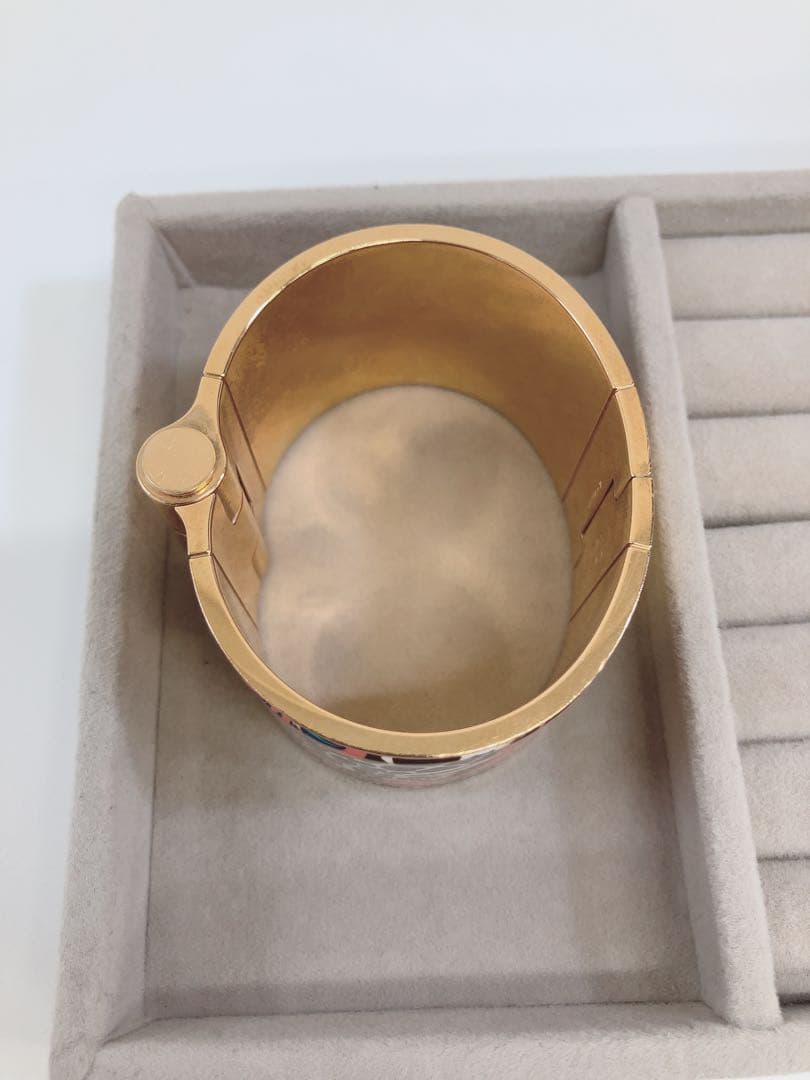 ★HERMES ワイドバングル キリン 三美神のヒンジ付きブレスレット