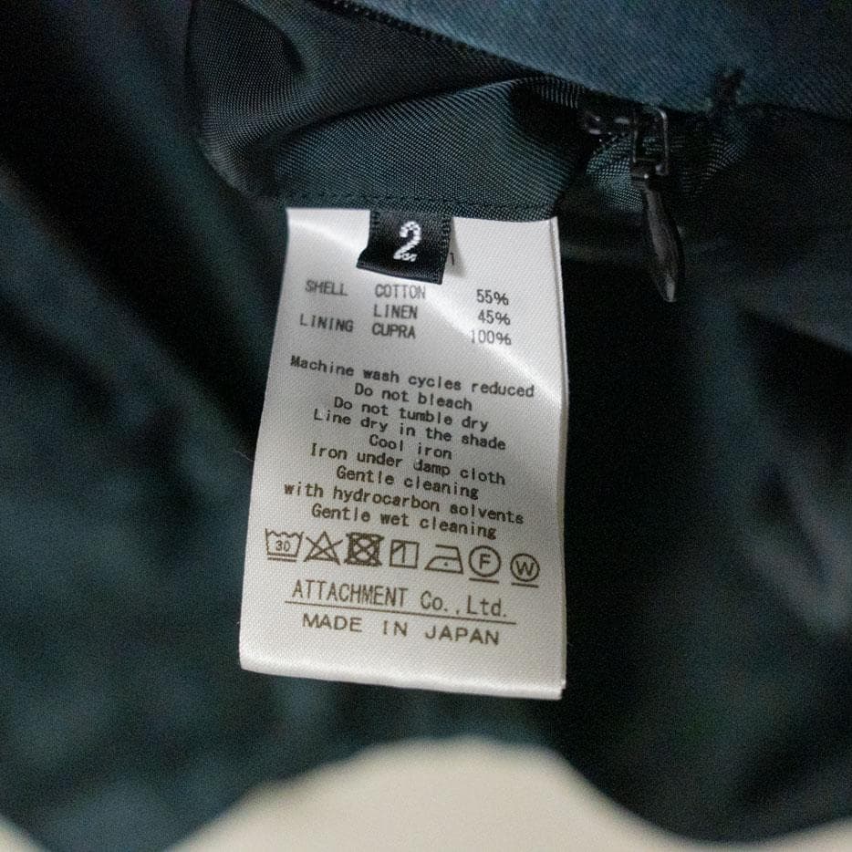 ジャケット・アウター PIGMENT DYED CO/LI TWILL ZIPUP JACKET