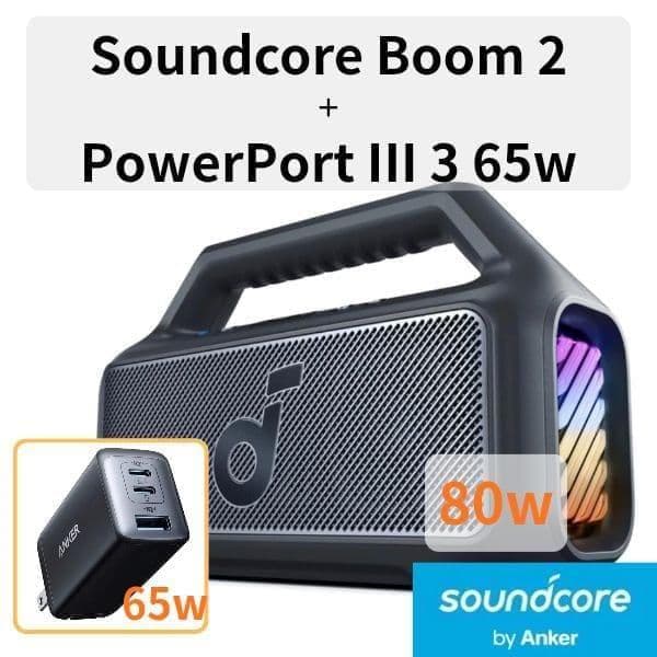 新品 Soundcore Boom 2 ＋ PowerPort III 65W