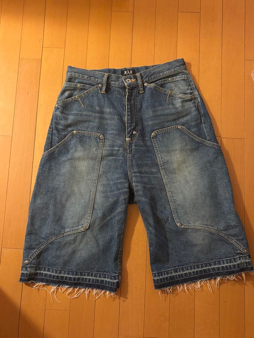 fafデニムショートパンツ ショーツ　ポーカーズ