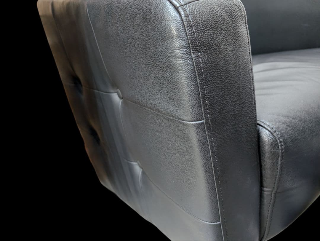 【nananabo】PLUS 本革 レザー ソファ アームチェア