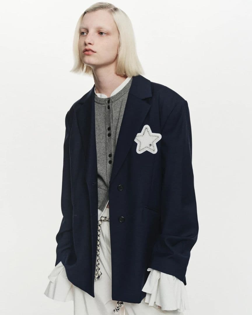 【新品未使用・即日発送】Bibiy. テーラードジャケット ネイビー