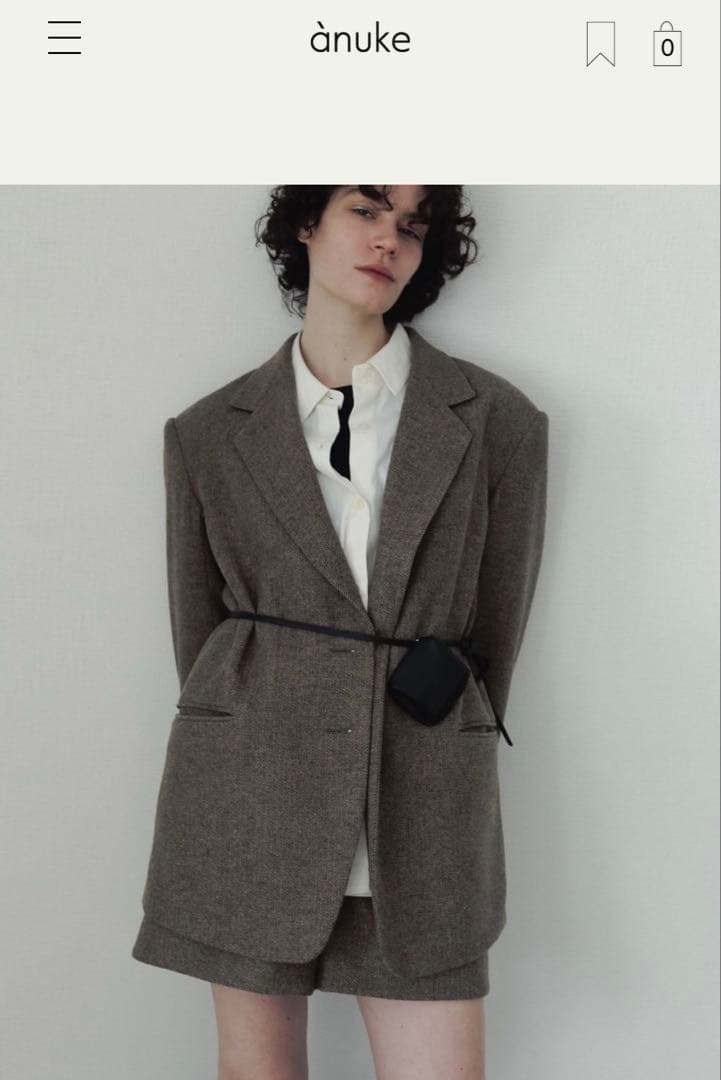 【新品未使用タグ付き】anuke Herringbone Short Pants