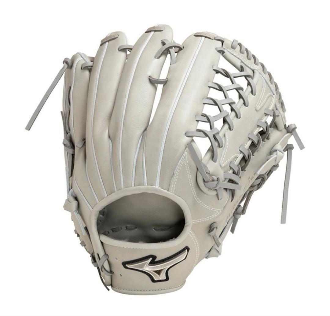 【極美品】ミズノプロ A51 軟式 外野手用 グローブ イチローモデル 色グレー