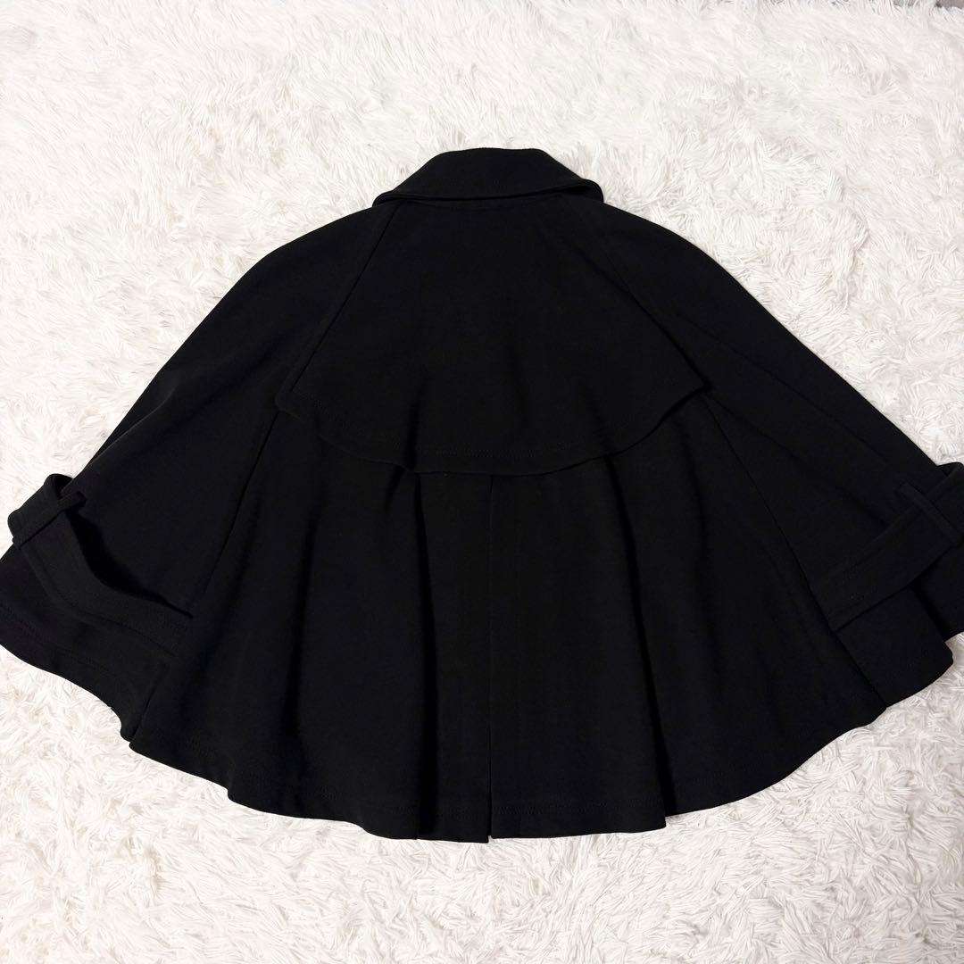 【極美品】バーバリーブルーレーベル ポンチョ ジャケット 38 ブラック