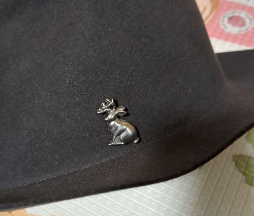 arth　黒 ウール・アンゴラハット