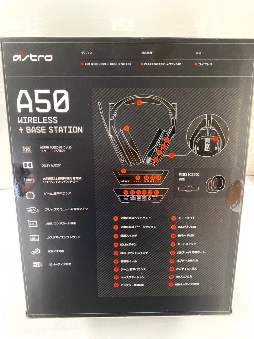 ヘッドホン ASTRO A50 Wireless + BASE STATION A50WL
