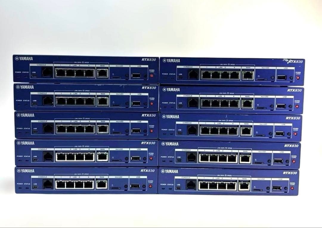 YAMAHA RTX830 ギガアクセス VPN ルーター 動作品　10台