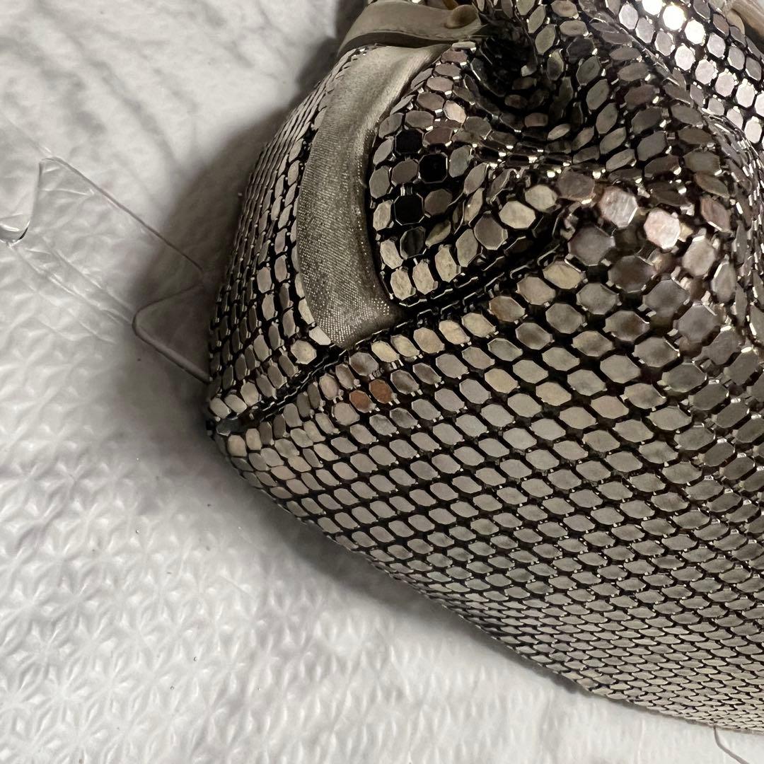 激レア✨ジミーチュウ メタリック メッシュ ハンドバッグ レザー ゴールド