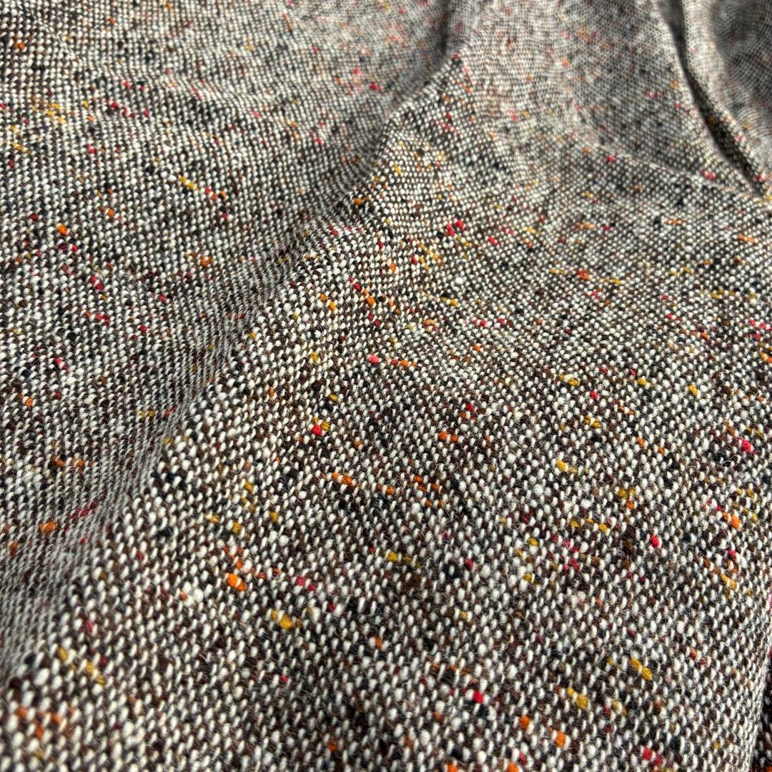 パンツ 60s-70s TALONzip marble wool wide slacks