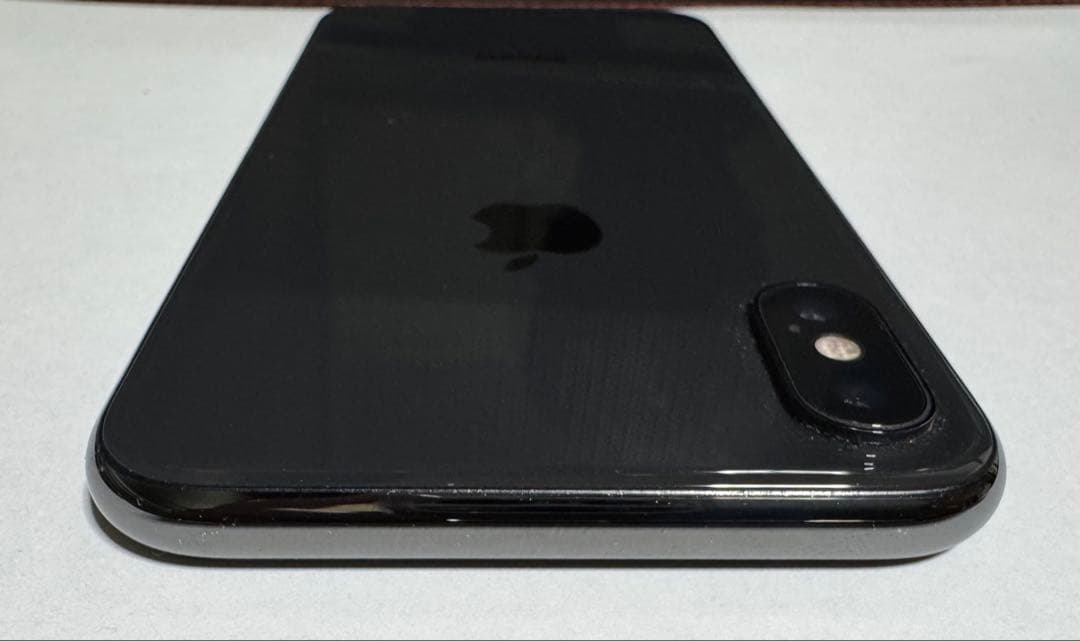 【バッテリー新品】Apple iPhone X スペースグレー 本体 256GB