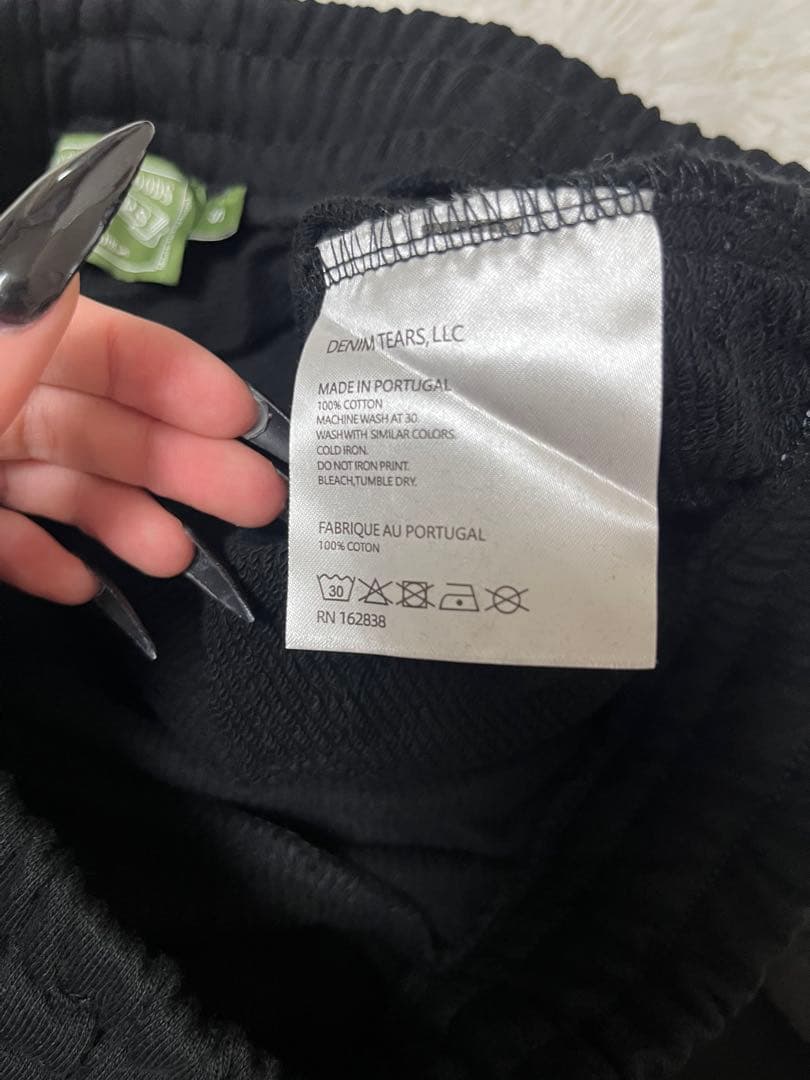 denim tears デニムティアーズ　パンツ　黒