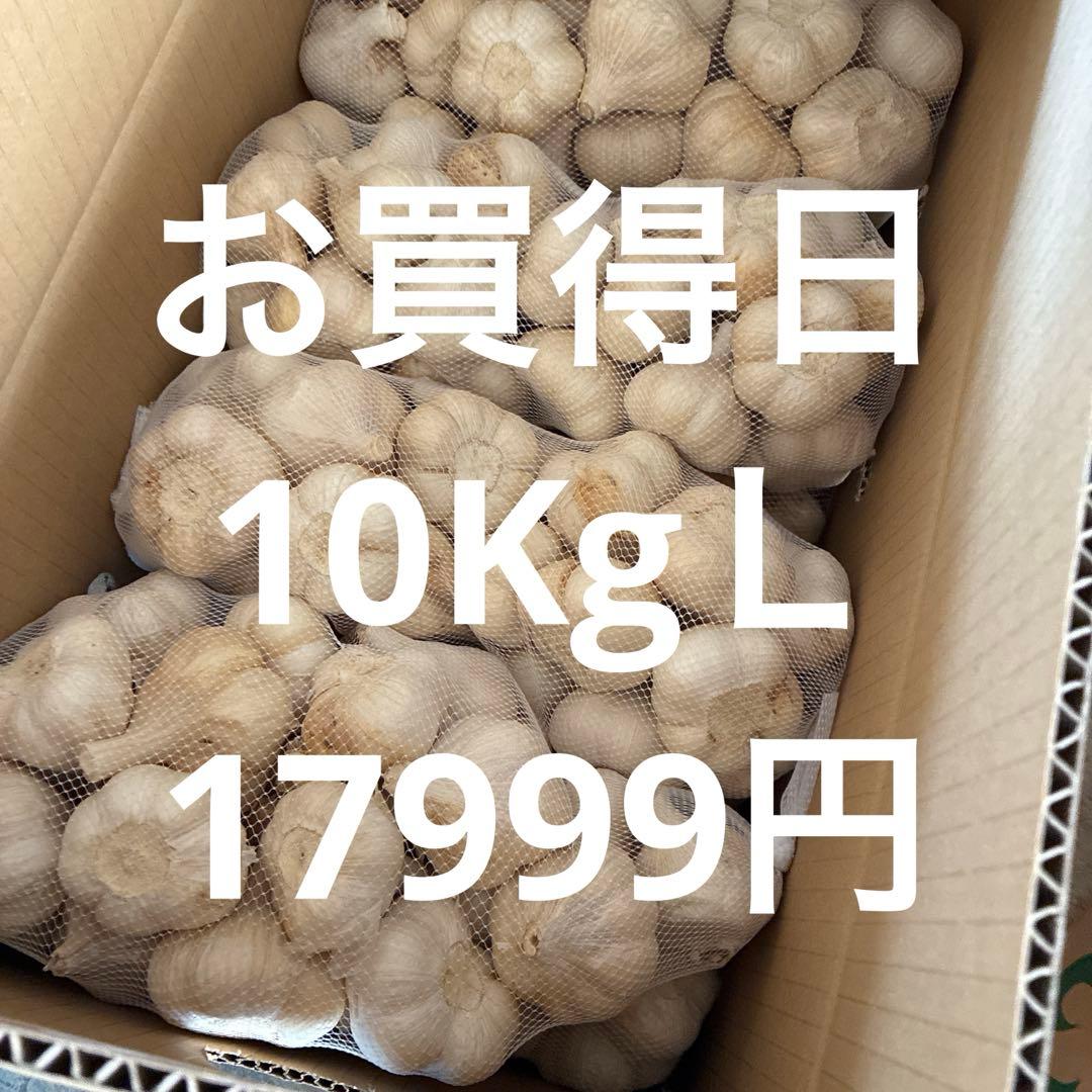 新物　青森県にんにく10KgＬ