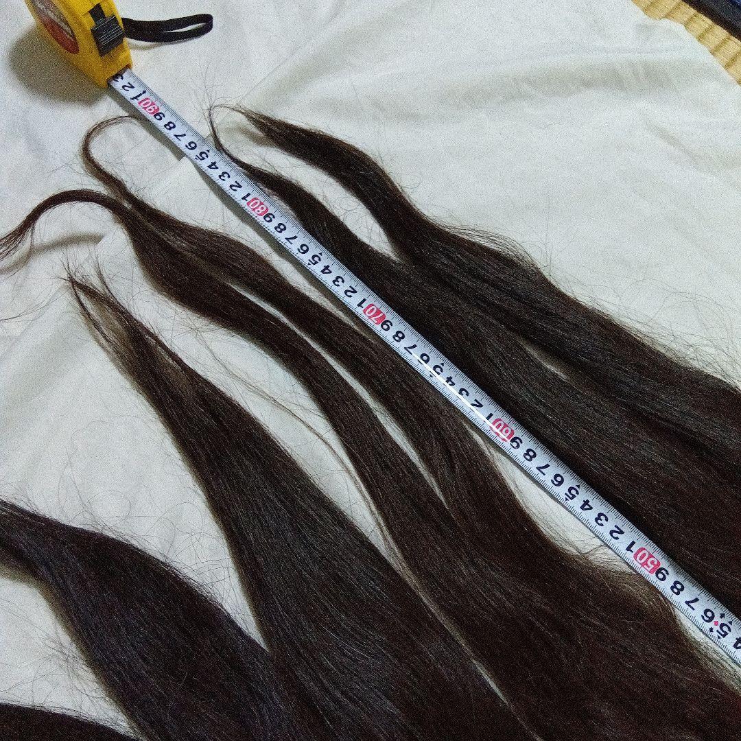 連休限定出品　日本髪　人毛　かもじ　一式　島田　桃割れ　銀杏返し