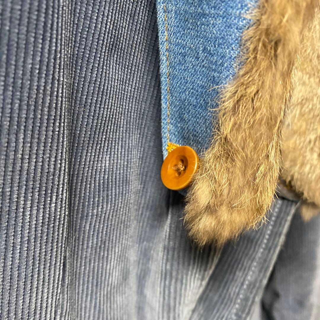 Kolor コーデュロイテーラードジャケット 12AW ラビットファー 2way