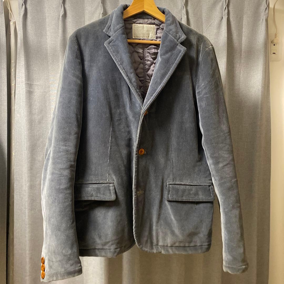 Kolor コーデュロイテーラードジャケット 12AW ラビットファー 2way