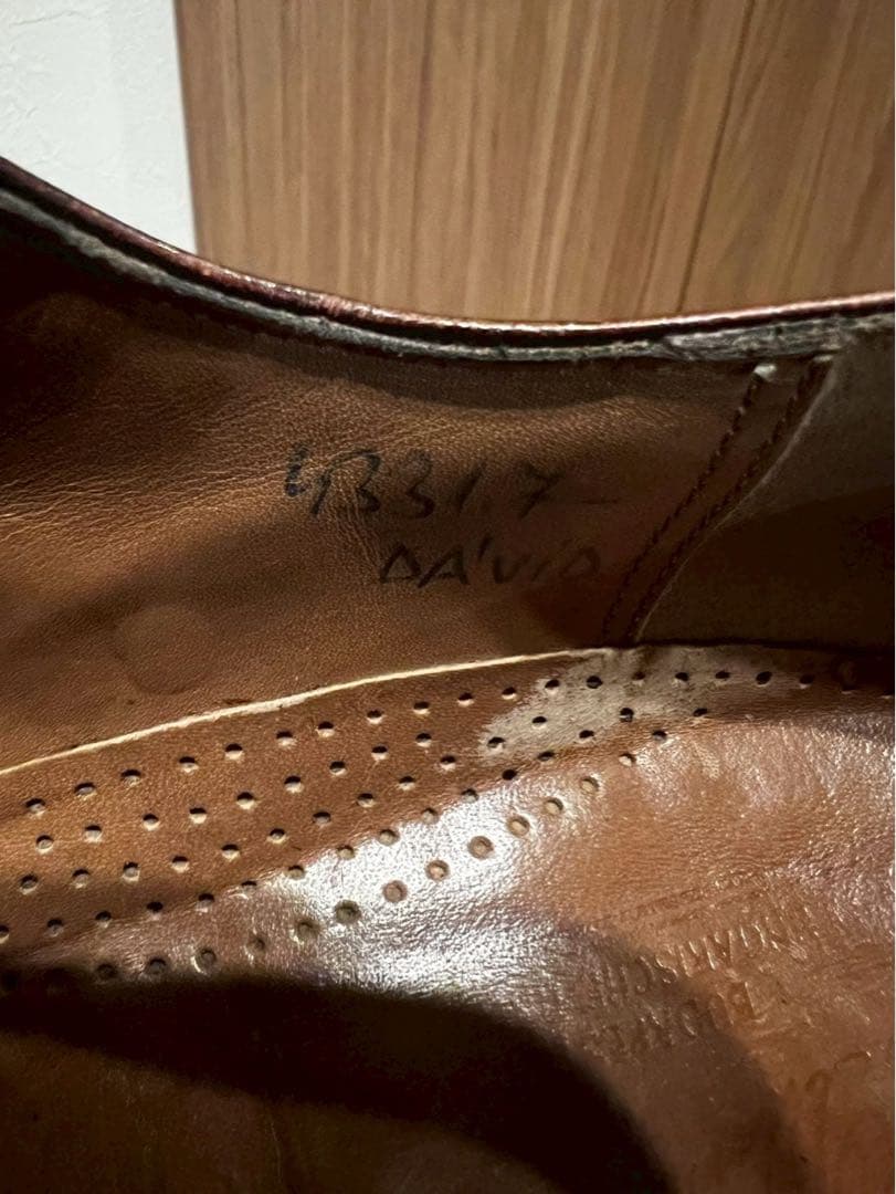 希少ブダペスト製 #ハインリッヒディンケラッカー #BUDA カーフUK7.5