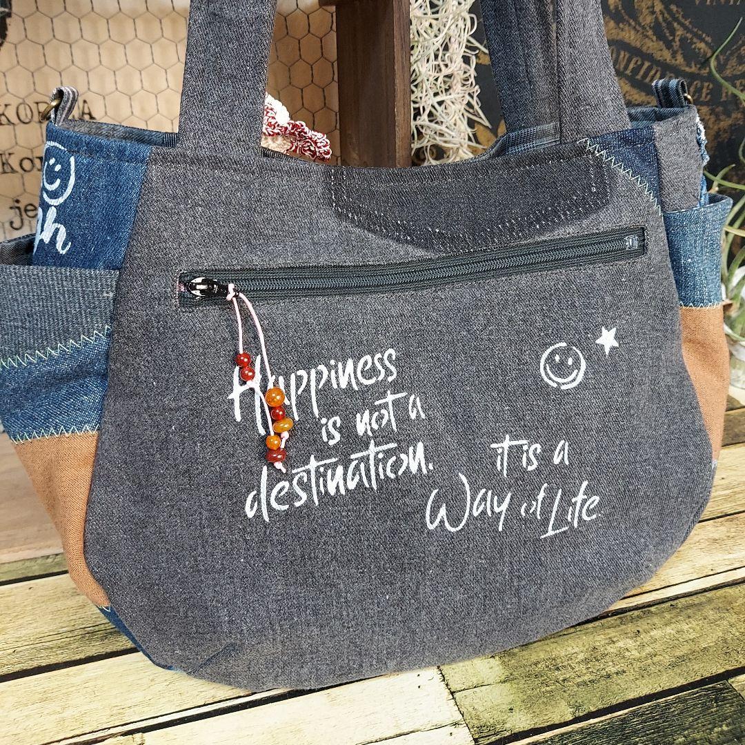 【タム】刺繍デニムバック　No.665