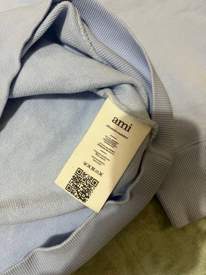 AMI alexandre mattiussi 水色スウェット　サイズL