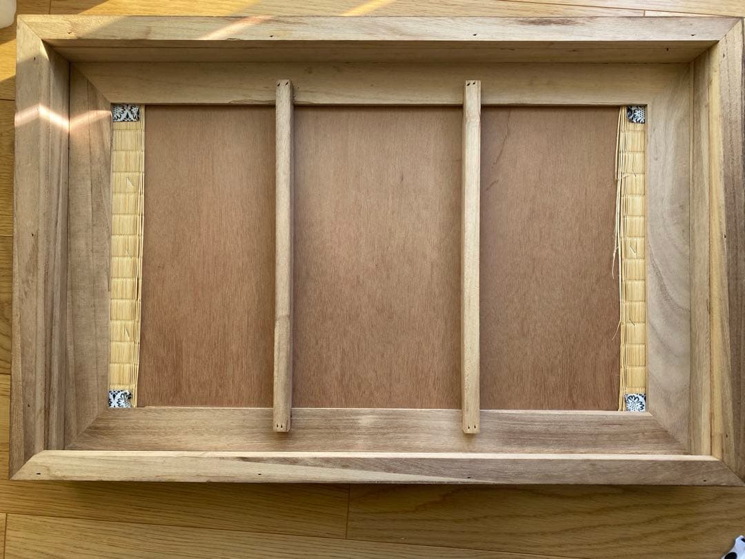 刺繍三つ折り焼桐屏風　飾台　セット　五月人形　子供の日