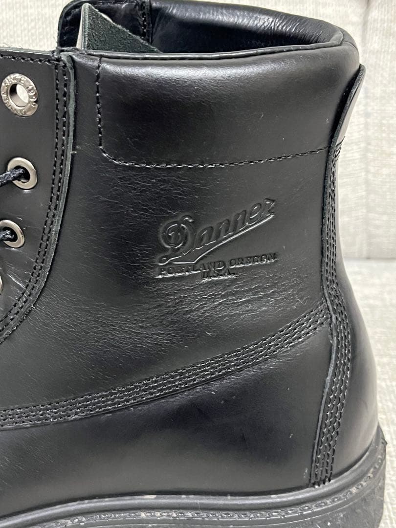 最終値下げ。DannerダナーD12004レザー ブーツ黒　25.5㎝　美品