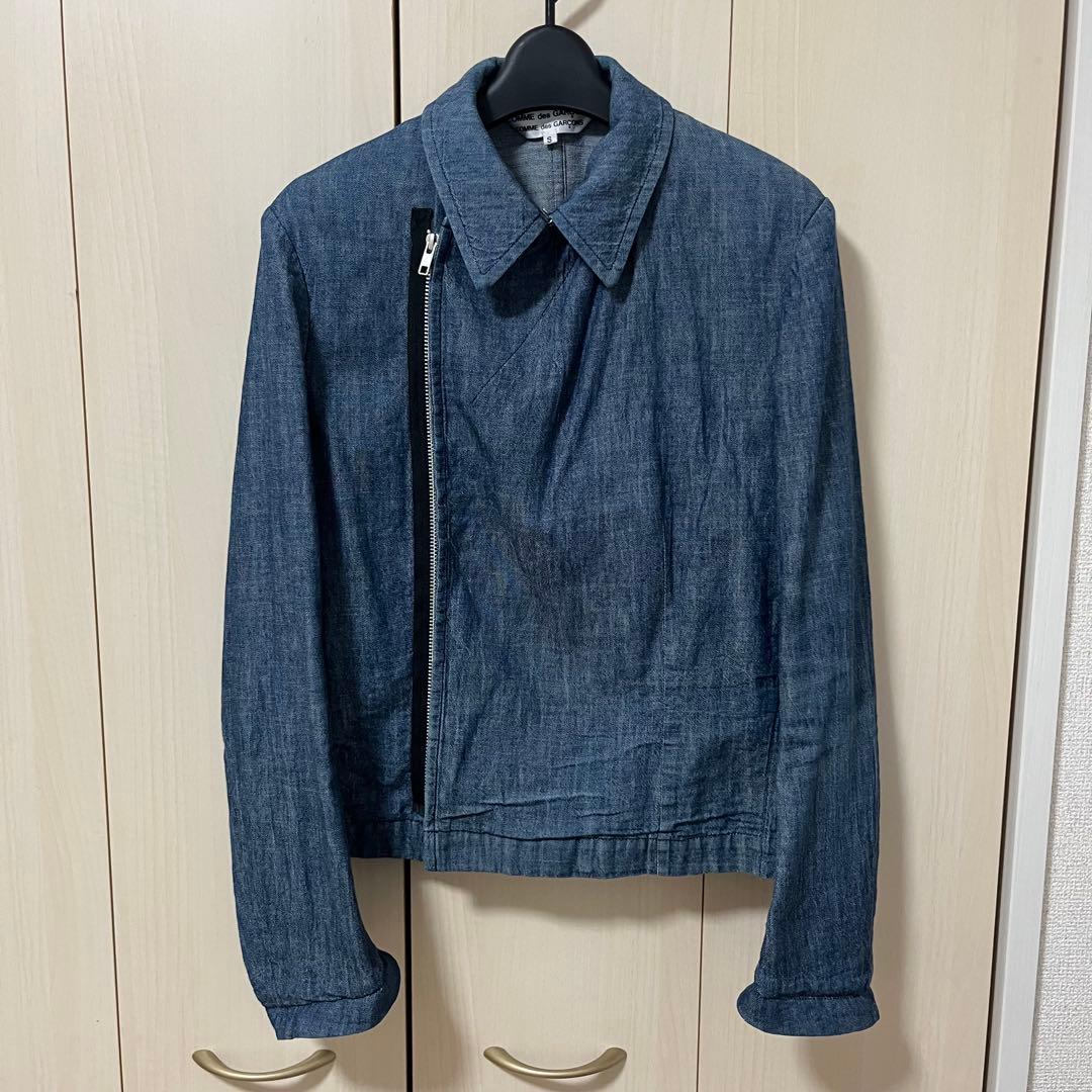 COMME des GARCONS デニムライダースジャケット