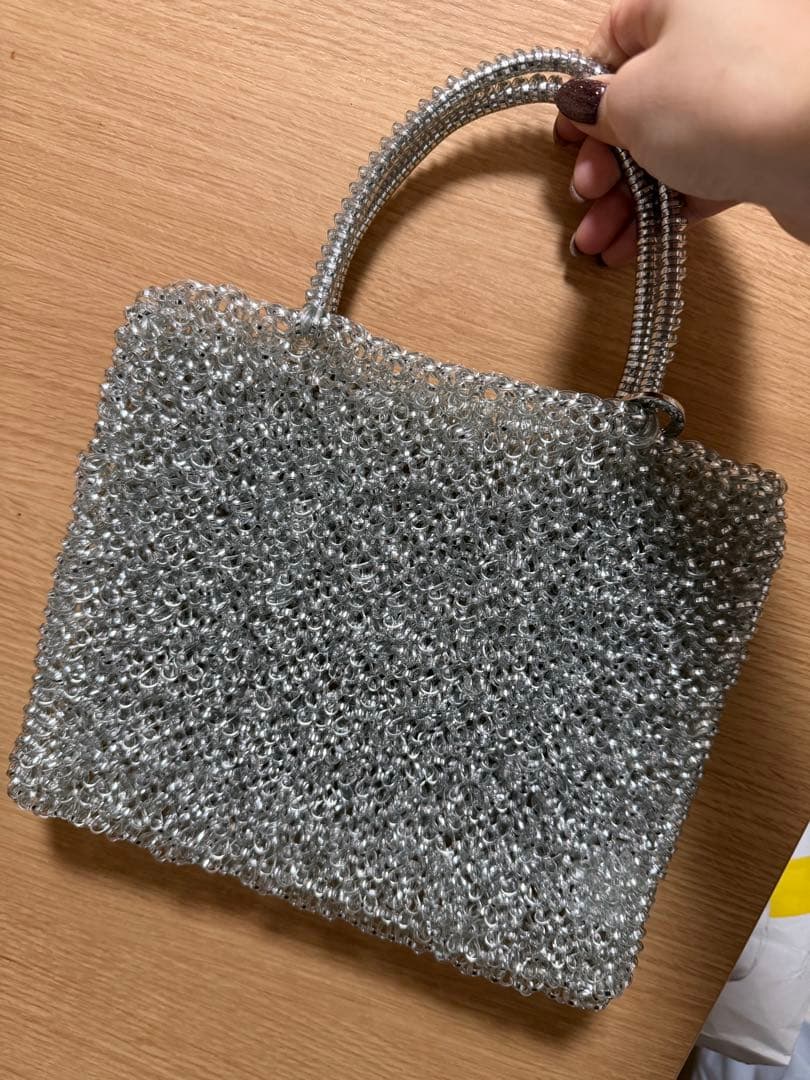 美品ANTEPRIMAスタンダード/スクエアミディアム(Dリング付き)/シルバー