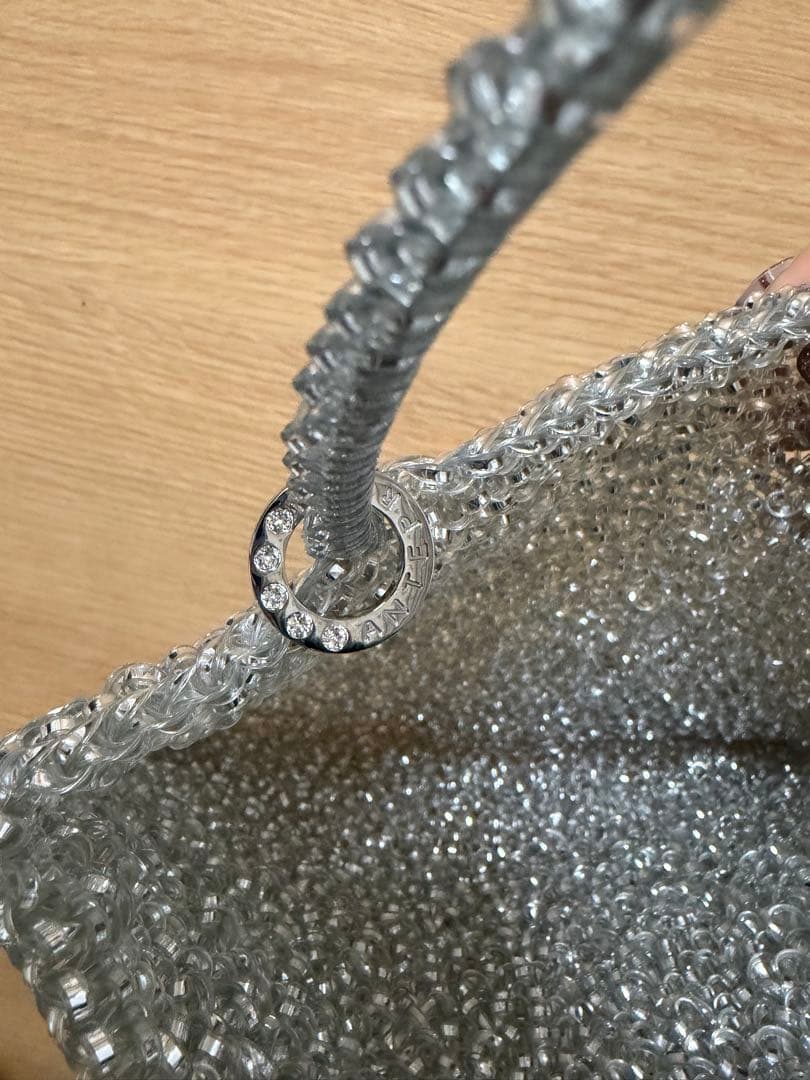 美品ANTEPRIMAスタンダード/スクエアミディアム(Dリング付き)/シルバー