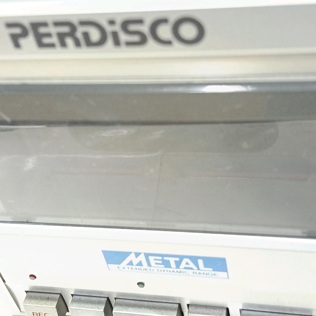 【希少】HITACHI レトロ　ラジカセ TRK-8600 ジャンク25-058