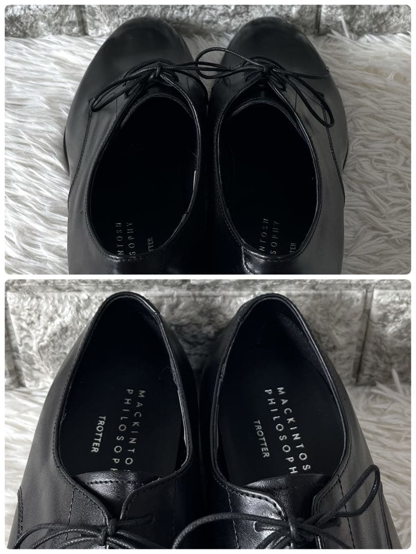 【新品未使用】マッキントッシュフィロソフィー 撥水加工　プレーントゥシューズ