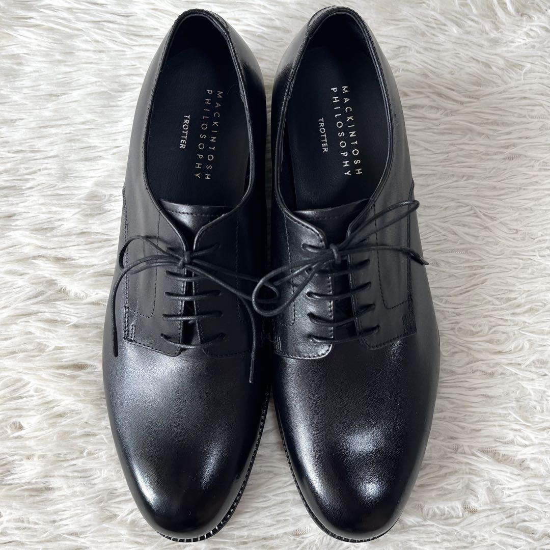 【新品未使用】マッキントッシュフィロソフィー 撥水加工　プレーントゥシューズ