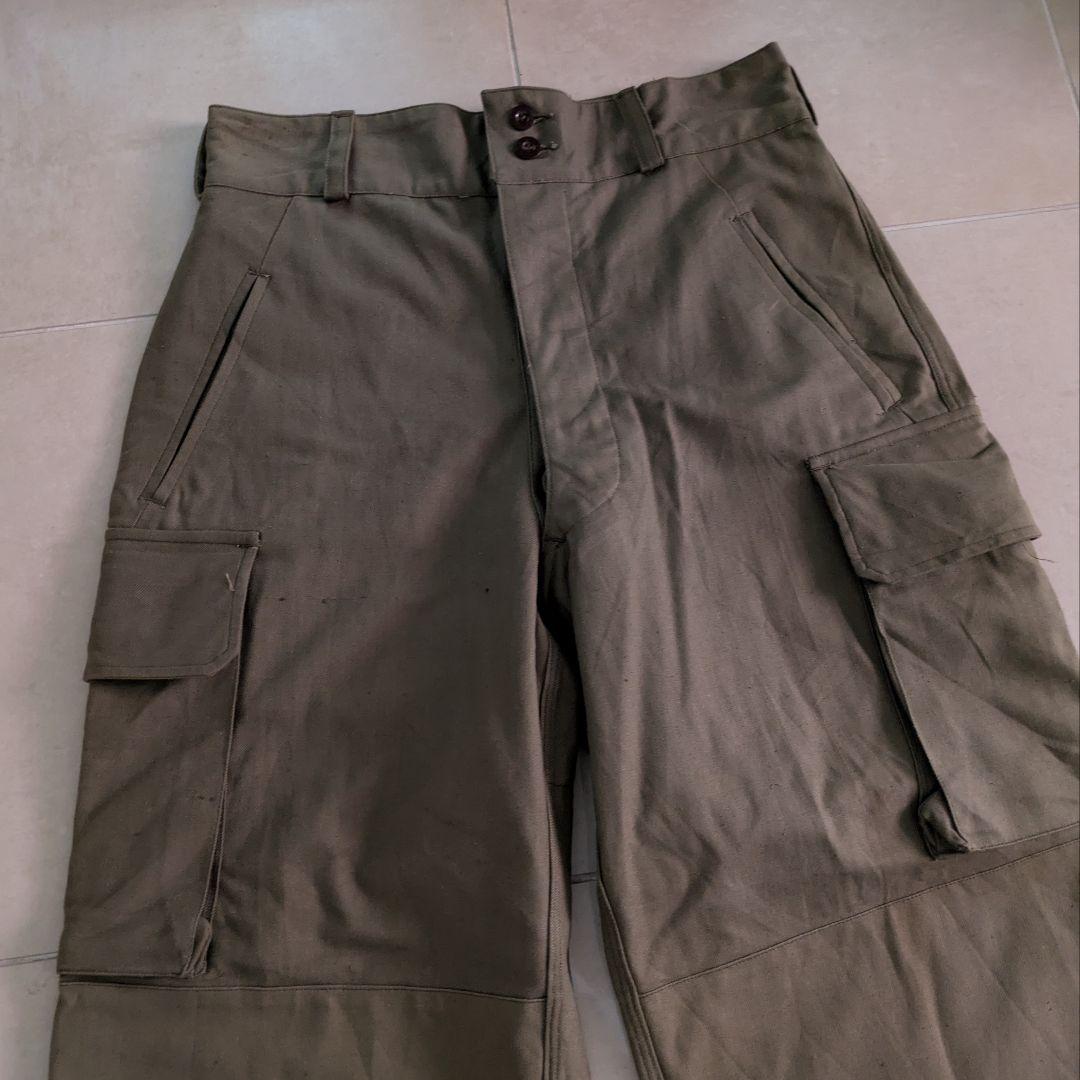 デッドストック　50s フランス軍　前期　実物　M-47　カーゴパンツ
