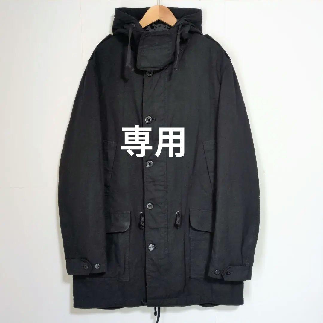 【専用】コムデギャルソンオム　AD2015　モッズコート　黒　フード　　L