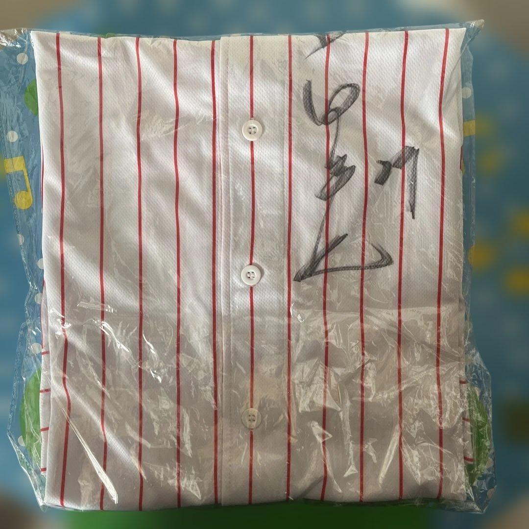 サイン入りレプリカユニフォーム＆サインボールセット（古田敦也）Swallows