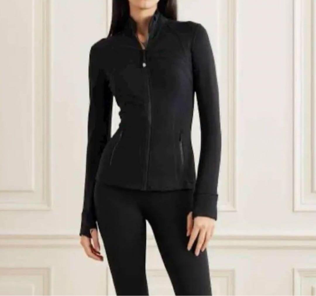 lululemon ルルレモン　ヨガ　ランニング　リブ　ブラック　ジャケット