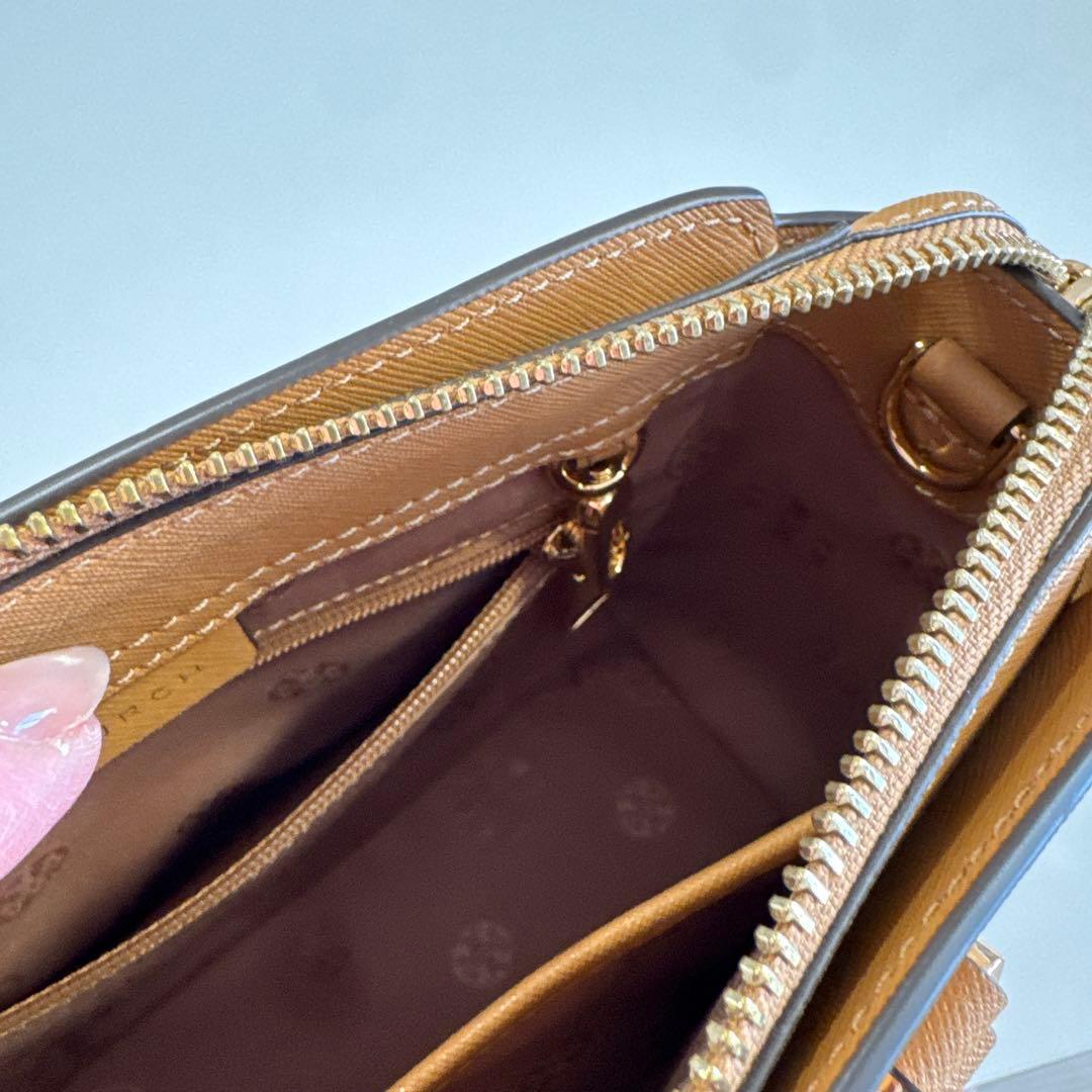 美品　サフィアーノ　ベージュ　ゴールド　ミニバッグ　ショルダーバッグとしても