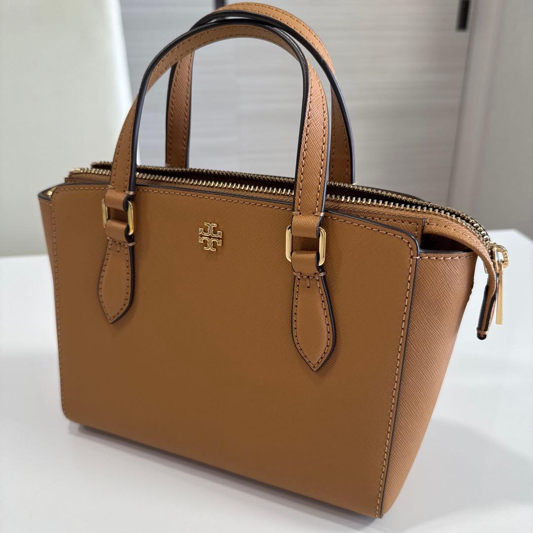 美品　サフィアーノ　ベージュ　ゴールド　ミニバッグ　ショルダーバッグとしても