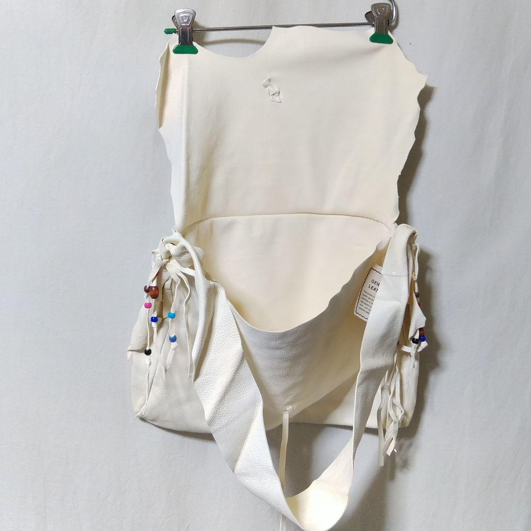 メ*ト様 ネイティブ 本革 ディアスキン ショルダーバッグ メキシコ製 デッドス