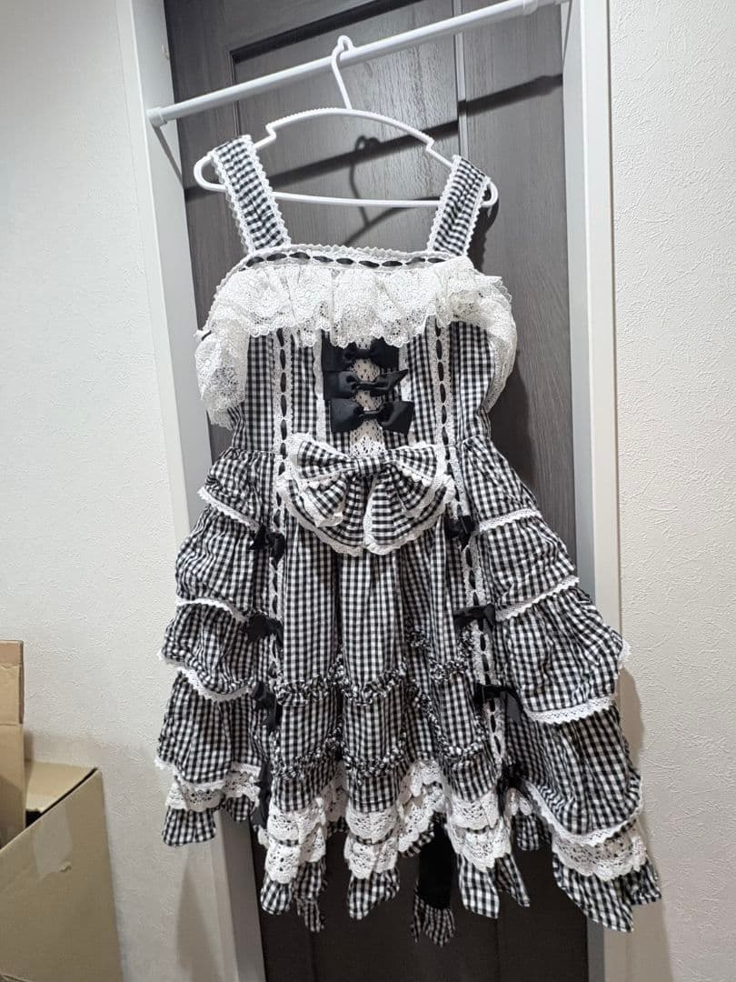 AND ROMEO ギンガムチェック ノースリーブワンピース