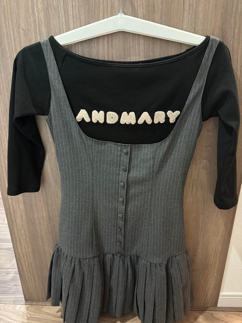 ワンピース andmary Jade set mini dress gray