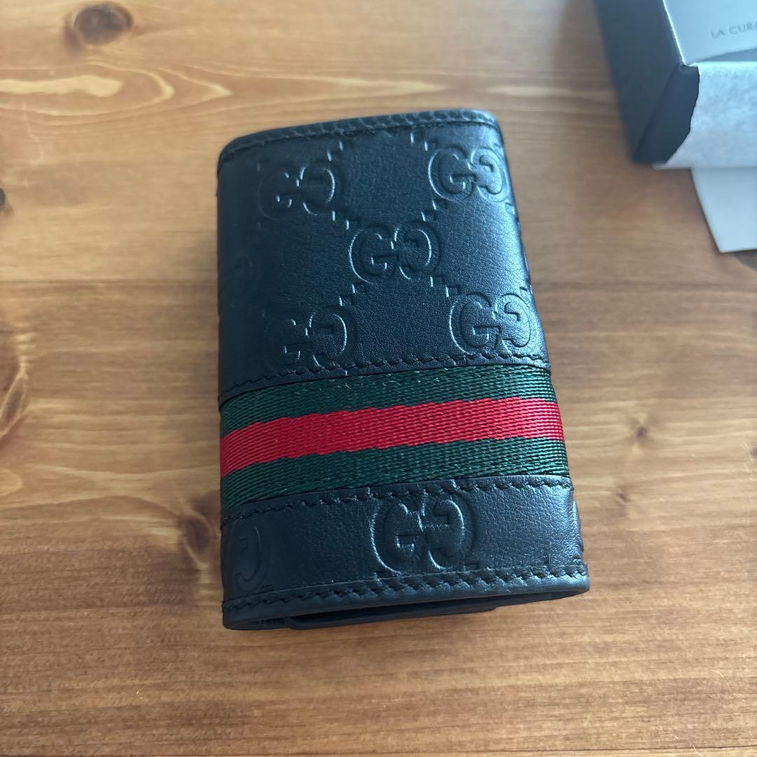 値下げ 新品未使用 GUCCI 黒 キーケース
